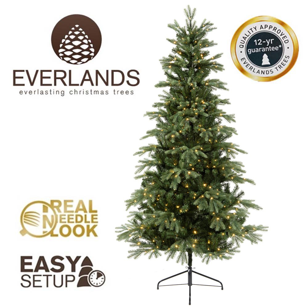6FT Sunndal Fir Pre-lit Kaemingk Everlands Artificial Christmas Tree | AT9